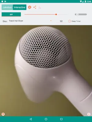 Hair Dryer Jukebox - White Noise & Nature Sounds android App screenshot 1